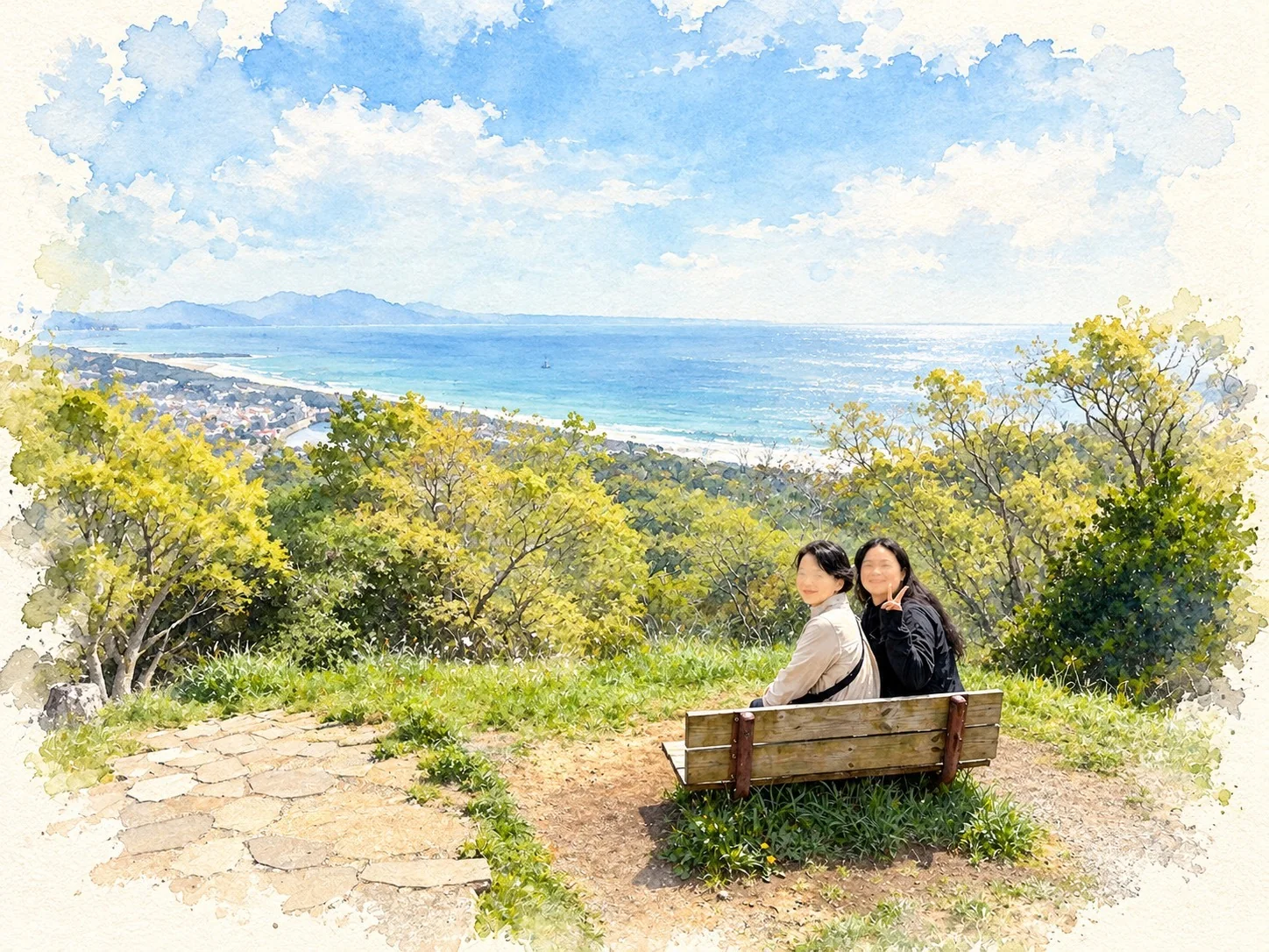 Looking out over Sagami Bay